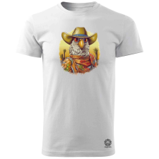 Magnolion Cowboy papagáj v3 férfi póló - 19 szín, S-3XL férfi póló