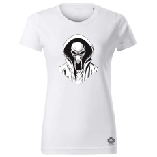 Magnolion Csontváz földönkívüli v3 női póló - 19 szín, XS-2XL