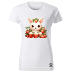 Magnolion Cuki nyuszi sütikkel v3 női póló - 19 szín, XS-2XL