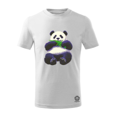Magnolion Cuki panda eszik v2 gyerek póló - 11 szín, 4-12 éves