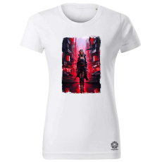 Magnolion Cyberpunk yakuza szamuráj v3 női póló - 19 szín, XS-2XL