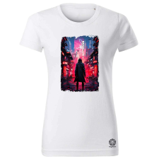 Magnolion Cyberpunk yakuza szamuráj v7 női póló - 19 szín, XS-2XL női póló