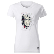 Magnolion David Bowie rajz portré v2 női póló - 19 szín, XS-2XL női póló