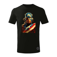 Magnolion Dieselpunk Amerika kapitány v1 gyerek póló - 11 szín, 4-12 éves