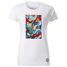 Magnolion Díszes firkák v4 női póló - 19 szín, XS-2XL női póló