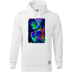 Magnolion DMT művészet cicák v4 férfi pulóver - 19 szín, S-5XL