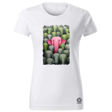 Magnolion Elefánt montázs v2 női póló - 19 szín, XS-2XL női póló