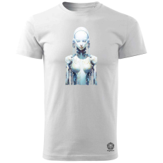 Magnolion Fehér android v1 férfi póló - 19 szín, S-3XL