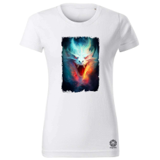 Magnolion Fehér sárkány v1 női póló - 19 szín, XS-2XL
