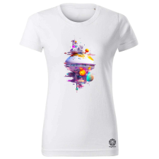 Magnolion Fehér űrállomás v1 női póló - 19 szín, XS-2XL női póló