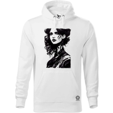Magnolion Fekete-feher Yenneffer rajz férfi pulóver - 19 szín, S-5XL férfi pulóver, kardigán
