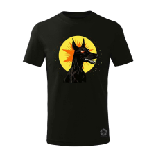 Magnolion Fekete kutya csillagok között v6 gyerek póló - 11 szín, 4-12 éves gyerek póló