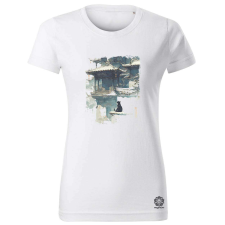 Magnolion Fekete macska v3 női póló - 19 szín, XS-2XL női póló