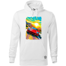 Magnolion Ferrari F40 retró utazás v4 férfi pulóver - 19 szín, S-5XL