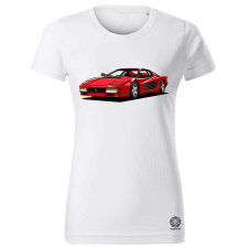 Magnolion Ferrari Testarossa rajz v11 női póló - 19 szín, XS-2XL női póló