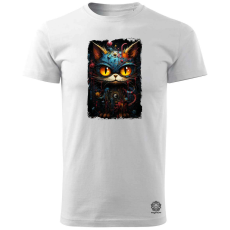 Magnolion Firka macska v2 férfi póló - 19 szín, S-3XL
