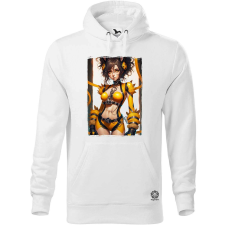 Magnolion Fotorealisztikus sárga anime lány v2 férfi pulóver - 19 szín, S-5XL férfi pulóver, kardigán