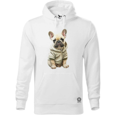 Magnolion Francia bulldog kölyök v2 férfi pulóver - 19 szín, S-5XL férfi pulóver, kardigán