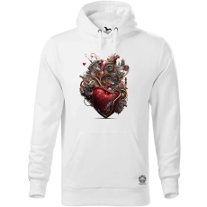 Magnolion Gépesített szív v2 férfi pulóver - 19 szín, S-5XL