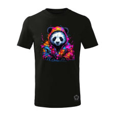 Magnolion Glitchart panda v1 gyerek póló - 11 szín, 4-12 éves gyerek póló