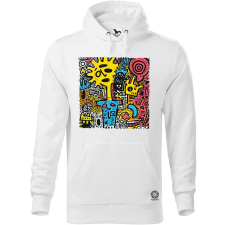 Magnolion Graffiti vonalak v2 férfi pulóver - 19 szín, S-5XL férfi pulóver, kardigán