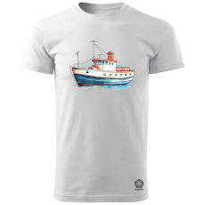 Magnolion Hajó rajz v2 férfi póló - 19 szín, S-3XL