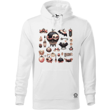 Magnolion Halloween matricák v3 férfi pulóver - 19 szín, S-5XL férfi pulóver, kardigán