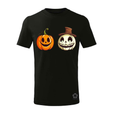 Magnolion Halloween tök és koponya fantázia v14 gyerek póló - 11 szín, 4-12 éves