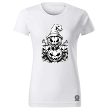 Magnolion Halloween tök és koponya fantázia v4 női póló - 19 szín, XS-2XL női póló