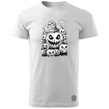 Magnolion Halloween tök és koponya fantázia v7 férfi póló - 19 szín, S-3XL férfi póló