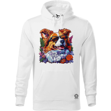 Magnolion Hímzett kutya v3 férfi pulóver - 19 szín, S-5XL férfi pulóver, kardigán