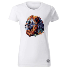 Magnolion Hímzett oroszlán v6 női póló - 19 szín, XS-2XL női póló
