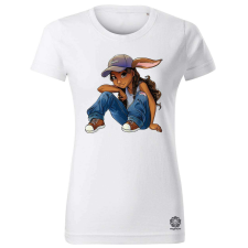 Magnolion Hip Hop nyuszi v8 női póló - 19 szín, XS-2XL női póló