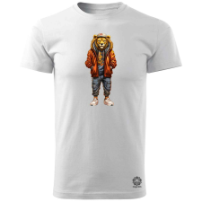 Magnolion Hiphop oroszlán v4 férfi póló - 19 szín, S-3XL férfi póló