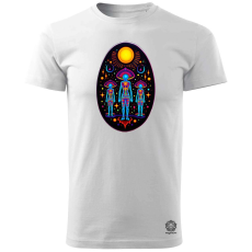 Magnolion Huichol mágikus idegenek v4 férfi póló - 19 szín, S-3XL