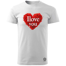 Magnolion I love U v4 férfi póló - 19 szín, S-3XL