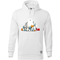 Magnolion Jegesmaci barátokkal v1 férfi pulóver - 19 szín, S-5XL