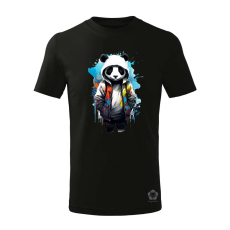 Magnolion Kapucnis panda v4 gyerek póló - 11 szín, 4-12 éves