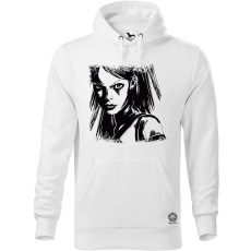 Magnolion Karaktertanulmány fekete-fehér Leeloo férfi pulóver - 19 szín, S-5XL