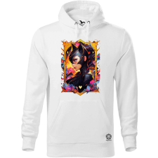 Magnolion Kártya fantázia Macskanő v4 férfi pulóver - 19 szín, S-5XL férfi pulóver, kardigán