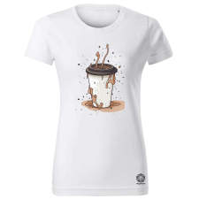 Magnolion Kávé az élet v2 női póló - 19 szín, XS-2XL női póló