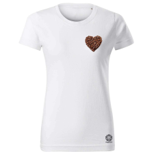 Magnolion Kávé szív v5 női póló - 19 szín, XS-2XL női póló