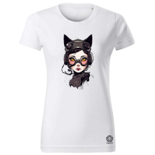 Magnolion Kawaii macskalány v4 női póló - 19 szín, XS-2XL női póló