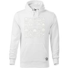 Magnolion Kawaii matrica tetoválások v5 férfi pulóver - 19 szín, S-5XL