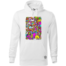 Magnolion Képzeletbeli barátok kollázs v3 férfi pulóver - 19 szín, S-5XL