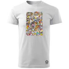 Magnolion Képzeletbeli barátok kollázs v5 férfi póló - 19 szín, S-3XL férfi póló