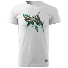 Magnolion Kiborg cápa v3 férfi póló - 19 szín, S-3XL