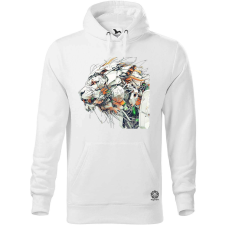 Magnolion Kiborg oroszlán v8 férfi pulóver - 19 szín, S-5XL férfi pulóver, kardigán