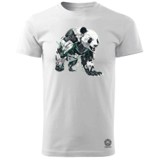 Magnolion Kiborg panda v13 férfi póló - 19 szín, S-3XL férfi póló