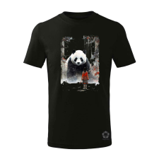 Magnolion Lány és Panda v3 gyerek póló - 11 szín, 4-12 éves gyerek póló